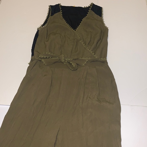 Anthropologie Leifsdottir Green and Black Jumpsuit - Women’s Size 8 - Picture 2 of 9